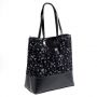 At Home in the Country - Black Patterned Handbag