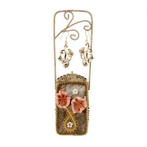 At Home in the Country - Brown Purse Jewellery Stand