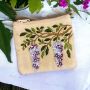 At Home in the Country - Cream Velvet with Beaded Wisteria Detailing Purse