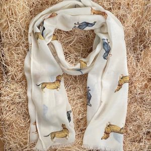 At Home in the Country - Dachshunds Scarf