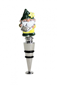 At Home in the Country - Enamel 'Nobby' the Gnome Bottle Stopper