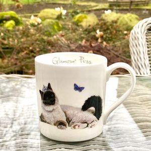 At Home in the Country - "Glamour Puss"  Fine Bone China Mug