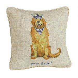 At Home in the Country - Hello Sailor! Linen Mix Cushion