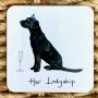 At Home in the Country - Her Ladyship Labrador Coaster