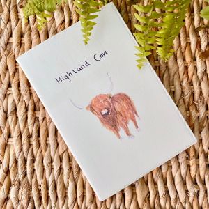 At Home in the Country - Highland Cow A5 Notebook