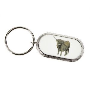 At Home in the Country - Highland Cow Keyring