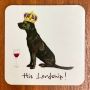 At Home in the Country - His Lordship Labrador Coaster