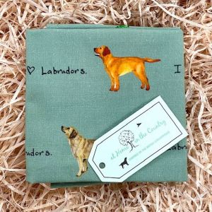 At Home in the Country - I Heart Labradors Handkerchief