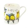 At Home in the Country - "I Love Blue Tits" Fine Bone China Mug