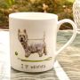 At Home in the Country - "I LOVE Westies"  Fine Bone China Mug