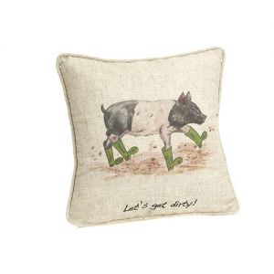 Let`s Get Dirty Piggy Cushion