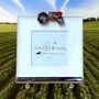 At Home in the Country - Massey Red Tractor Square Photo Frame