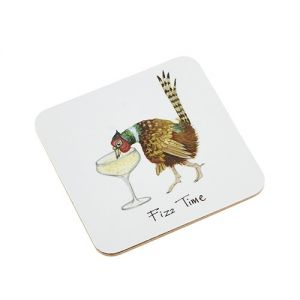 At Home in the Country - Pheasant Coaster - Fizz Time