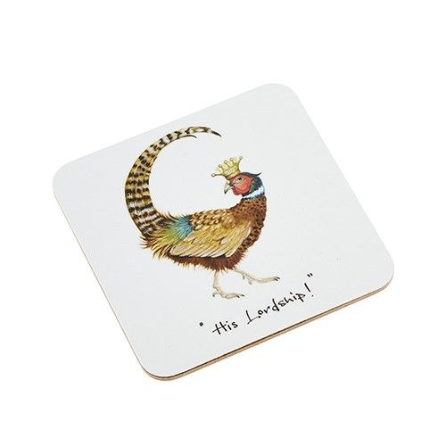 Pheasant Coaster His Lordship At Home in the Country