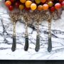 At Home in the Country - Set of 4 Champagne Gold Stag Spreaders