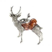 Stag Salt Dish with Spoon