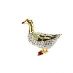 Standing Duck Brooch