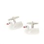 At Home in the Country - White Duck Cufflinks