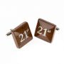 At Home in the Country - Wooden 21st Cufflinks